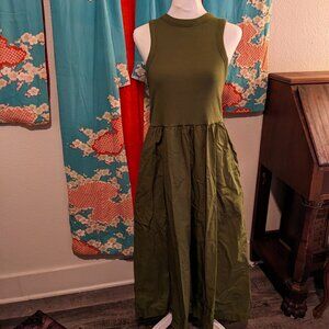 Olive green comfy Old Navy dress